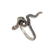 Inel argint sarpe vintage Snake marimea 56