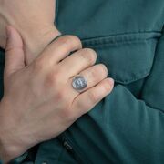 Inel argint barbati tip ghiul Zephyr marimea 62