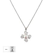 Lant argint cu pandantiv perla Flower