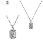 Lant argint cu pandantiv patrat Thia