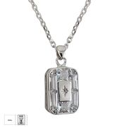 Lant argint cu pandantiv patrat Thia