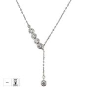 Lant argint cu pandantiv solitaire Thia