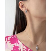 Set argint elegant zirconiu patrat Thia