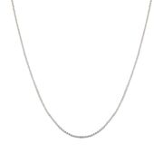 Lant argint simplu 45 cm Wave