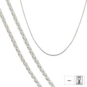 Lant argint simplu 45 cm Wave