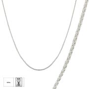 Lant argint simplu 45 cm Wave