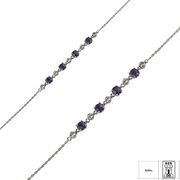 Bratara argint crystal mov Thia