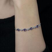 Bratara argint crystal mov Thia