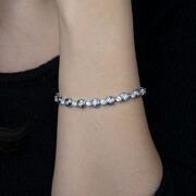 Bratara argint zirconii rotunde Thia