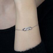 Bratara argint trei zale Thia