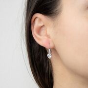 Cercei argint inima cu tortita Folla