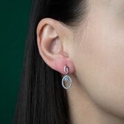 Cercei argint eleganti cu surub Thia