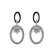 Cercei argint eleganti cu surub Thia