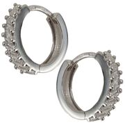 Cercei argint rotunzi cu zirconiu Thia