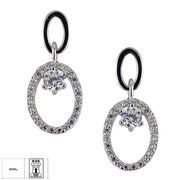 Cercei argint eleganti cu surub Thia