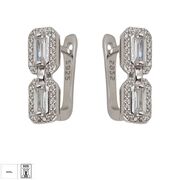 Cercei argint dreptunghiulari Thia