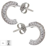 Cercei argint cu surub Thia