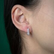 Cercei argint patrati Thia