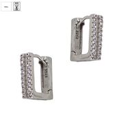 Cercei argint patrati Thia