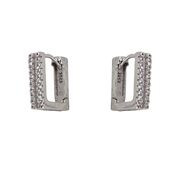 Cercei argint patrati Thia