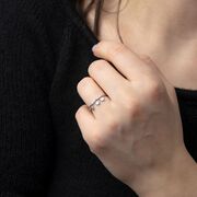 Inel argint labute zirconii Ashi marimea 51