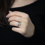 Inel argint logodna dreptunghiular Thia marimea 54