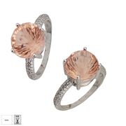 Inel argint crystal champagne Thia marimea 57