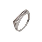 Inel argint model geometric Thia marimea 56