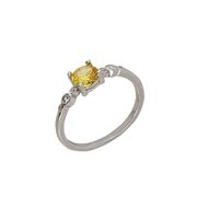 Inel argint zirconiu galben Thia marimea 55