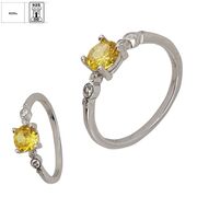 Inel argint zirconiu galben Thia marimea 55