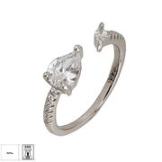 Inel argint lacrima reglabil Thia