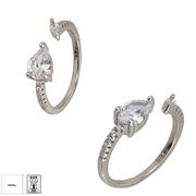 Inel argint lacrima reglabil Thia