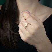 Inel argint zirconiu galben Thia marimea 55