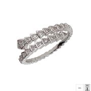 Inel argint sarpe zirconii reglabil Ylan