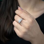 Inel argint deosebit Thia marime 53