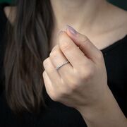 Inel argint delicat zirconii Thia marimea 58