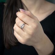 Inel argint elegant Thia marimea 58