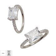 Inel argint logodna zirconii Thia marime 60