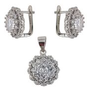 Set argint mireasa rotund Thia