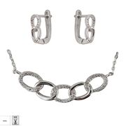 Set argint zale cu infinit Thia