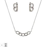 Set argint zale cu infinit Thia