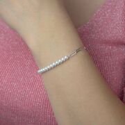 Bratara argint perle de cultura Callas