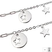 Bratara argint banut si stelute Linda