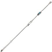 Bratara argint copii placuta cu motocicleta