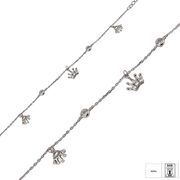 Bratara argint coronite Queen