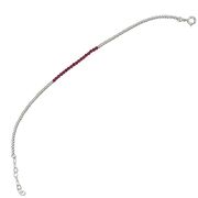 Bratara argint rubine Thia