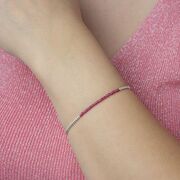 Bratara argint rubine Thia