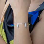 Bratara argint triunghuri Thia