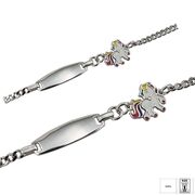 Bratara argint copii placuta cu unicorn