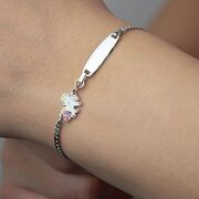 Bratara argint copii placuta cu unicorn